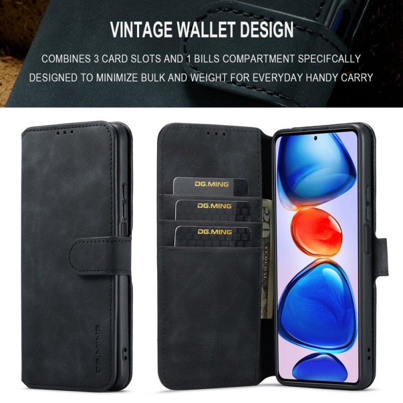 Etui Folio do Xiaomi Redmi Note 11 Pro Plus 5G Dg.ming Retro