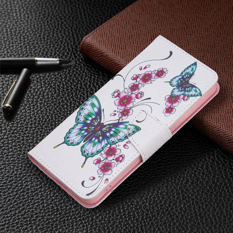 Etui Folio do Xiaomi Redmi Note 11 Pro Plus 5G Stylowe Motyle