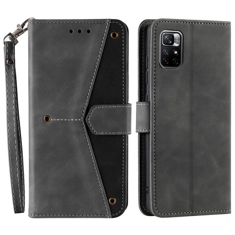 Etui Folio do Xiaomi Redmi Note 11 Pro Plus 5G Szwy W Dotyku