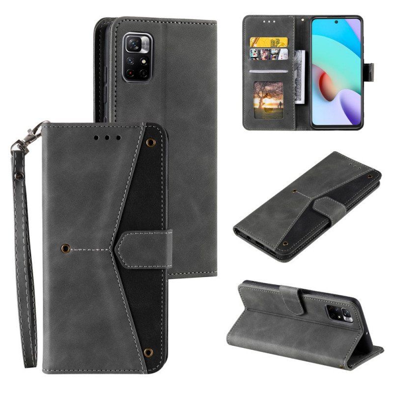 Etui Folio do Xiaomi Redmi Note 11 Pro Plus 5G Szwy W Dotyku