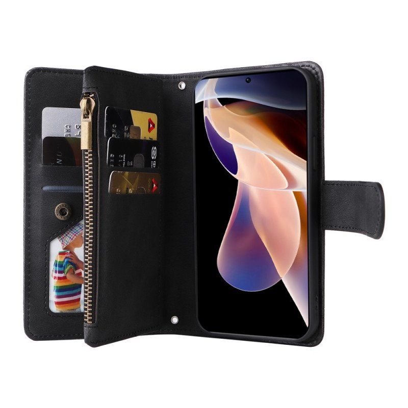 Etui Folio do Xiaomi Redmi Note 11 Pro Plus 5G Wielofunkcyjna Portmonetka