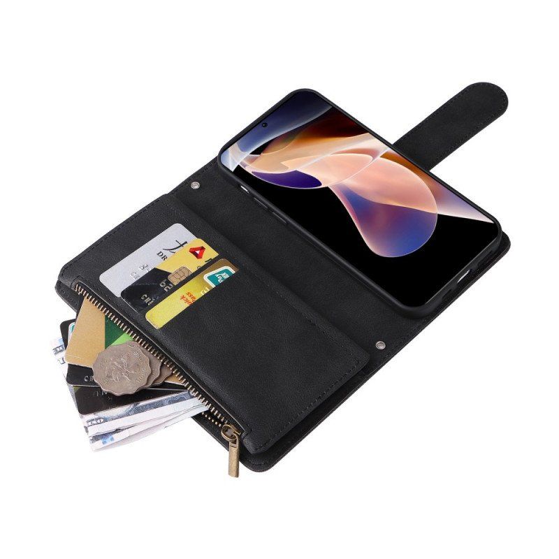 Etui Folio do Xiaomi Redmi Note 11 Pro Plus 5G Wielofunkcyjna Portmonetka