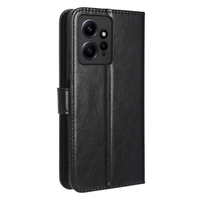 Etui Folio do Xiaomi Redmi Note 12 4G Błyszcząca Sztuczna Skóra