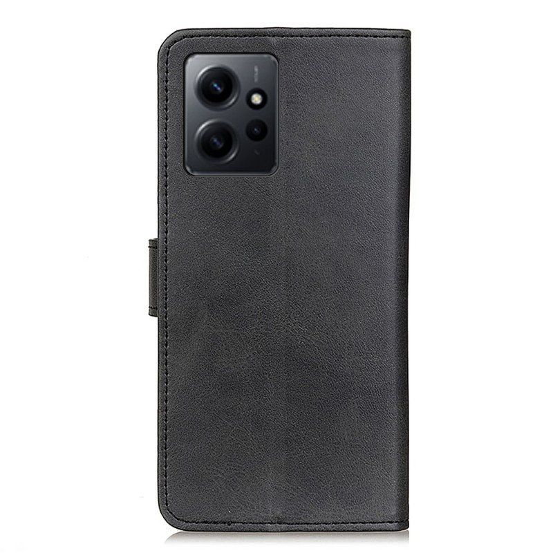 Etui Folio do Xiaomi Redmi Note 12 4G Matowa Sztuczna Skóra