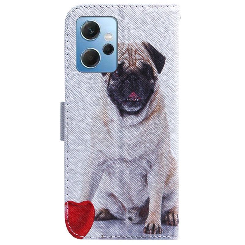 Etui Folio do Xiaomi Redmi Note 12 4G Mops Pies