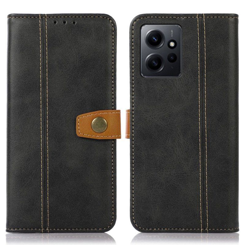 Etui Folio do Xiaomi Redmi Note 12 4G Taśma Tapicerska