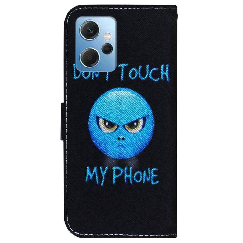 Etui Folio do Xiaomi Redmi Note 12 4G Telefon Z Emotikonami