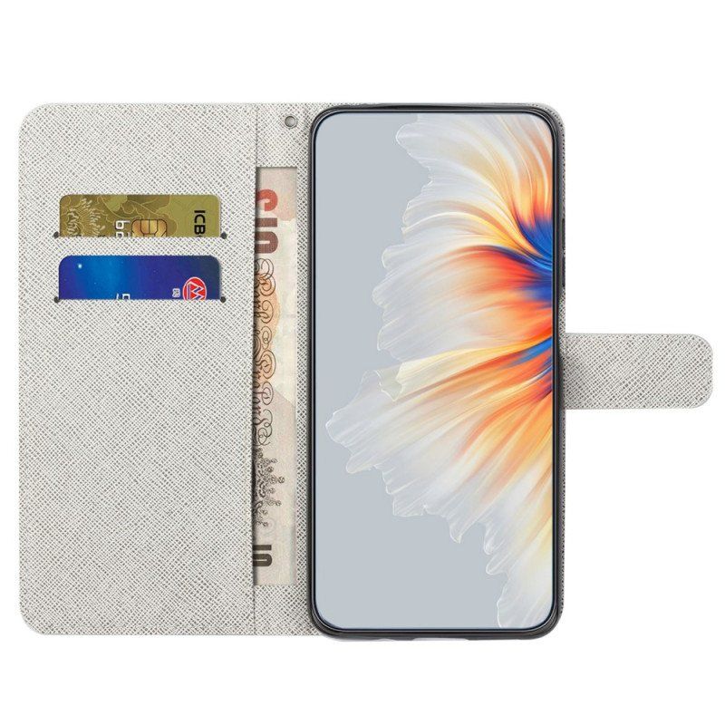 Etui Folio do Xiaomi Redmi Note 12 4G z Łańcuch Stringi Koty