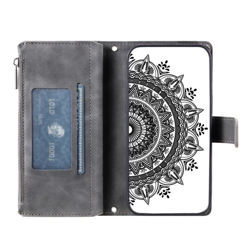 Etui Folio do Xiaomi Redmi Note 12 4G Z Torebką Mandala