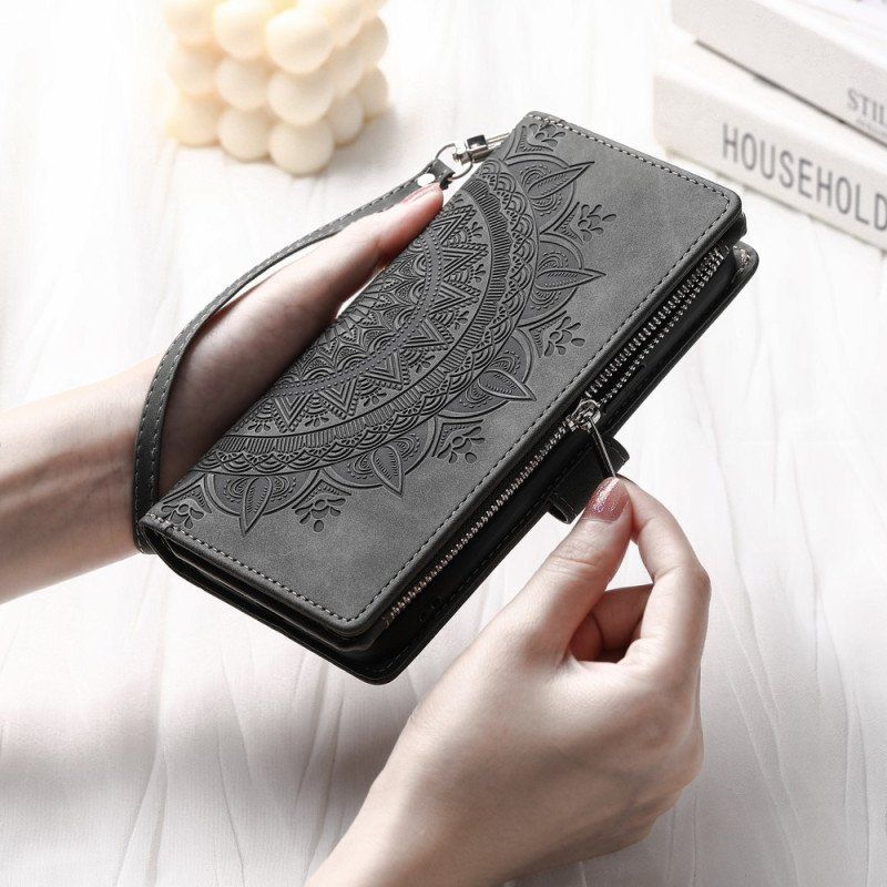 Etui Folio do Xiaomi Redmi Note 12 4G Z Torebką Mandala