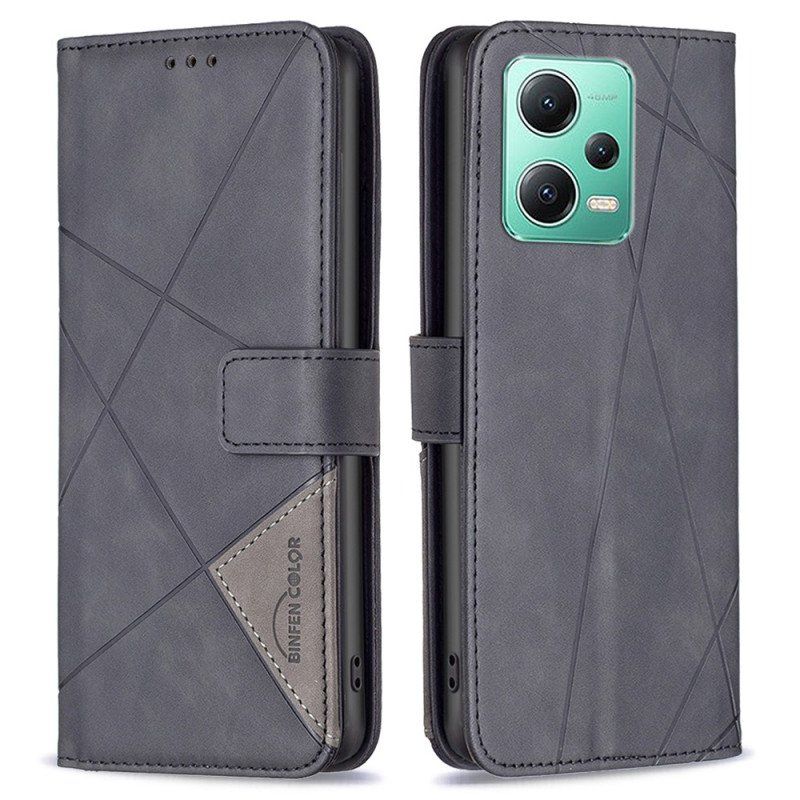 Etui Folio do Xiaomi Redmi Note 12 5G Binfen Kolor Diamenty