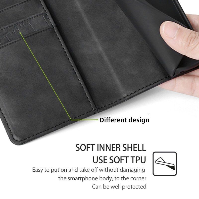 Etui Folio do Xiaomi Redmi Note 12 5G Krokodyl