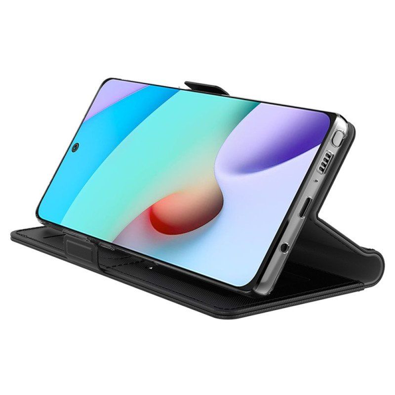 Etui Folio do Xiaomi Redmi Note 12 5G Zdejmowane Lusterko I Uchwyt Na Kartę