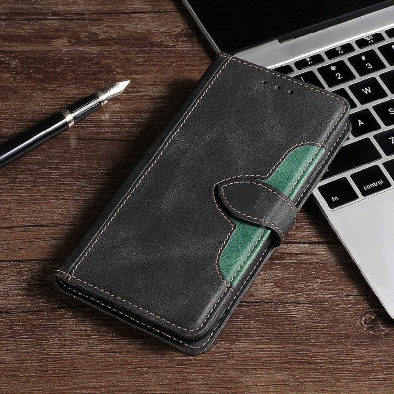 Etui Folio do Xiaomi Redmi Note 12 Pro Dwukolorowy Kwiatowy