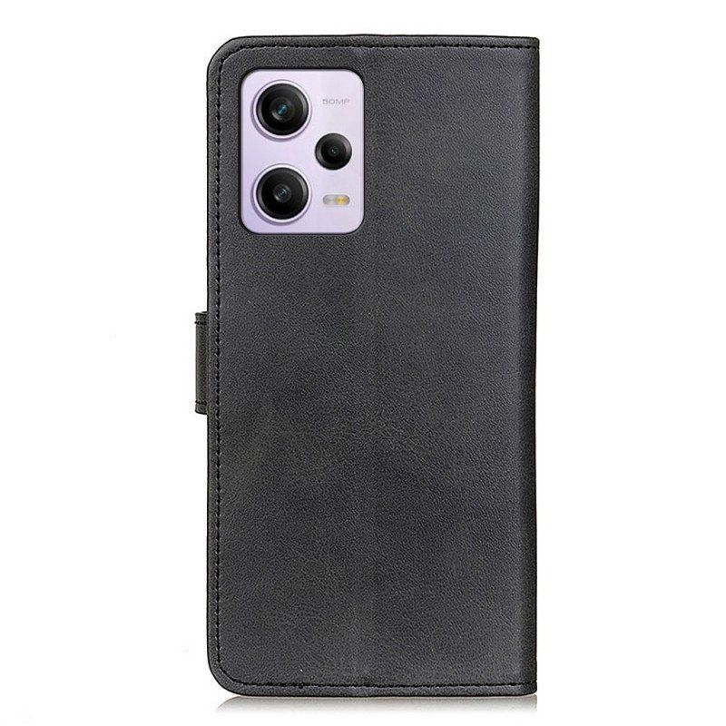 Etui Folio do Xiaomi Redmi Note 12 Pro Matowa Sztuczna Skóra