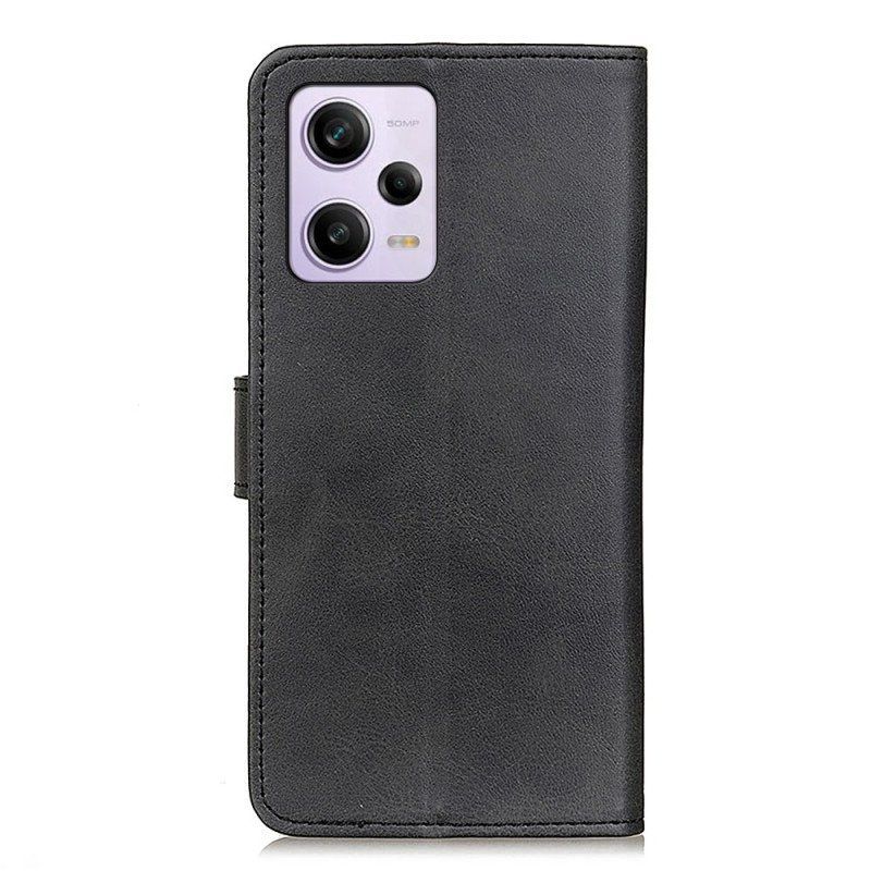 Etui Folio do Xiaomi Redmi Note 12 Pro Plus Matowa Sztuczna Skóra