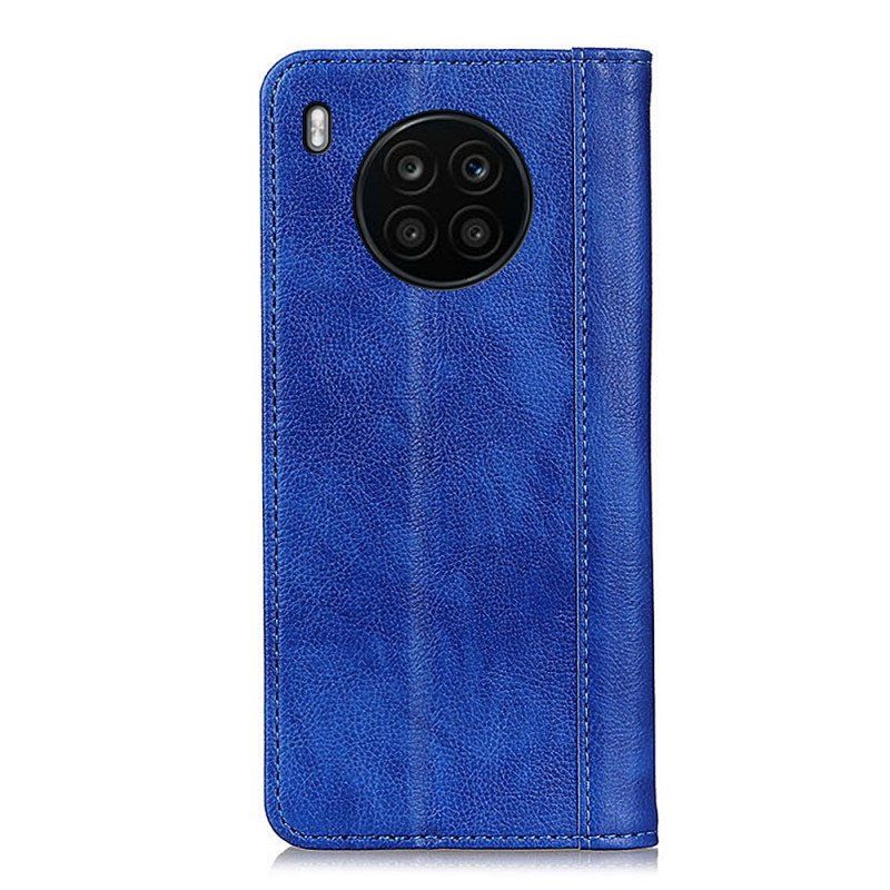 Etui Na Telefon do Honor 50 Lite Etui Folio Elegancka Dwoina Skóry Liczi