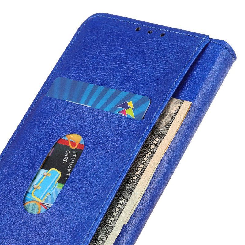 Etui Na Telefon do Honor 50 Lite Etui Folio Elegancka Dwoina Skóry Liczi