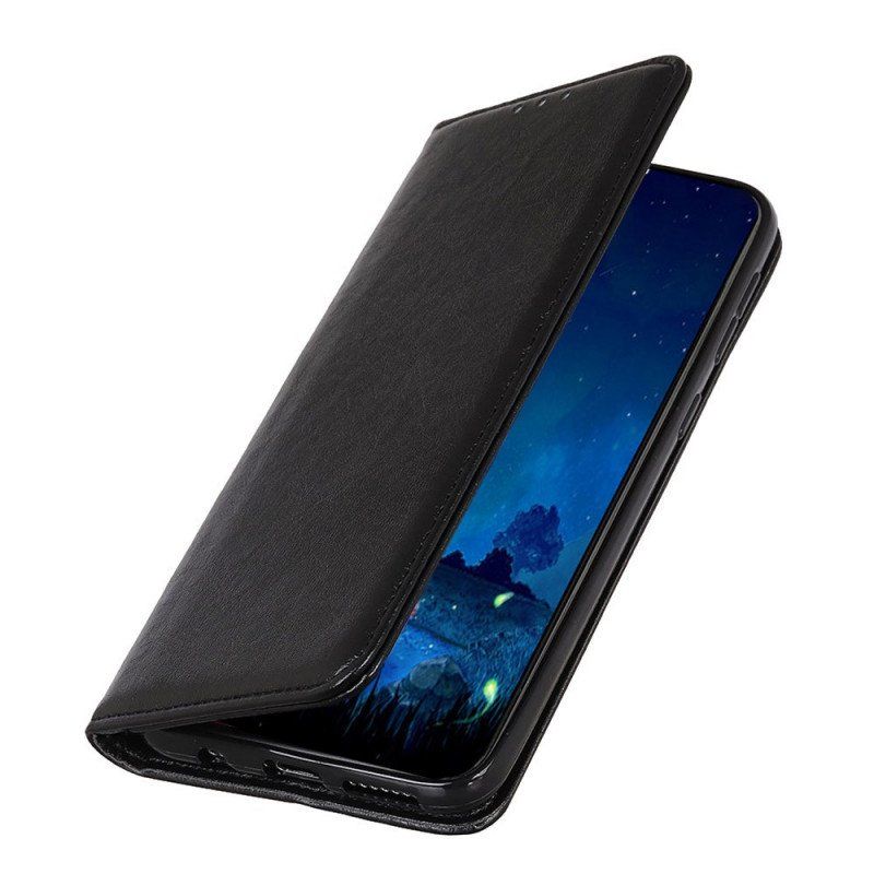 Etui Na Telefon do Honor 50 Lite Etui Folio Matowa Skóra Dwoinowa