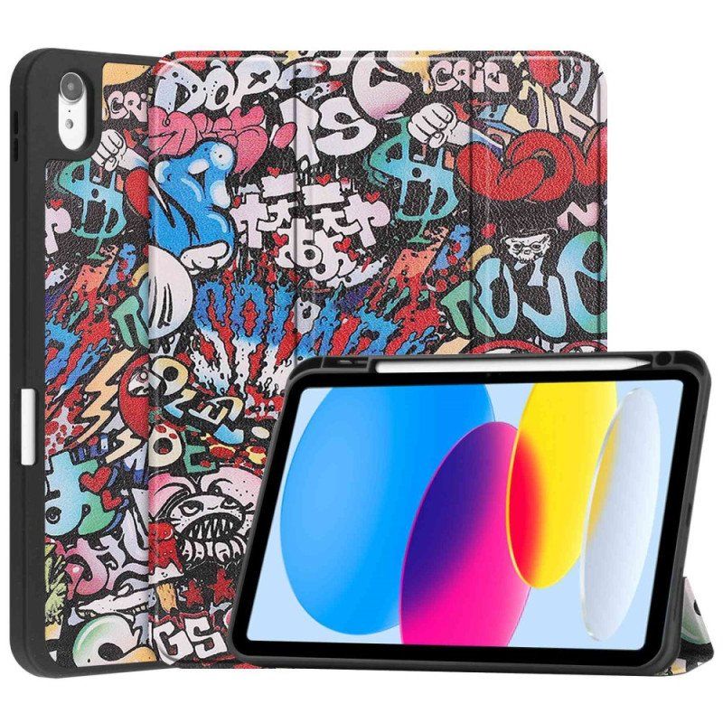 Etui Na Telefon do iPad 10.9" (2022) Uchwyt Na Długopis Graffiti