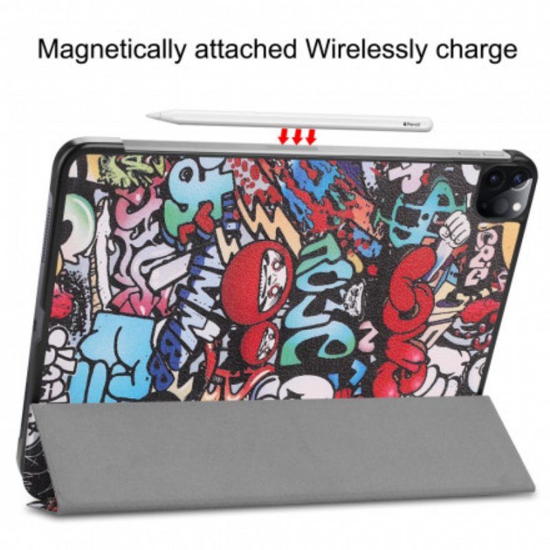 Etui Na Telefon do iPad Pro 11" (2022) Uchwyt Na Długopis Graffiti