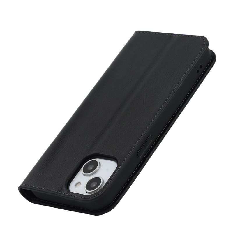 Etui Na Telefon do iPhone 14 Etui Folio Prawdziwa Skóra