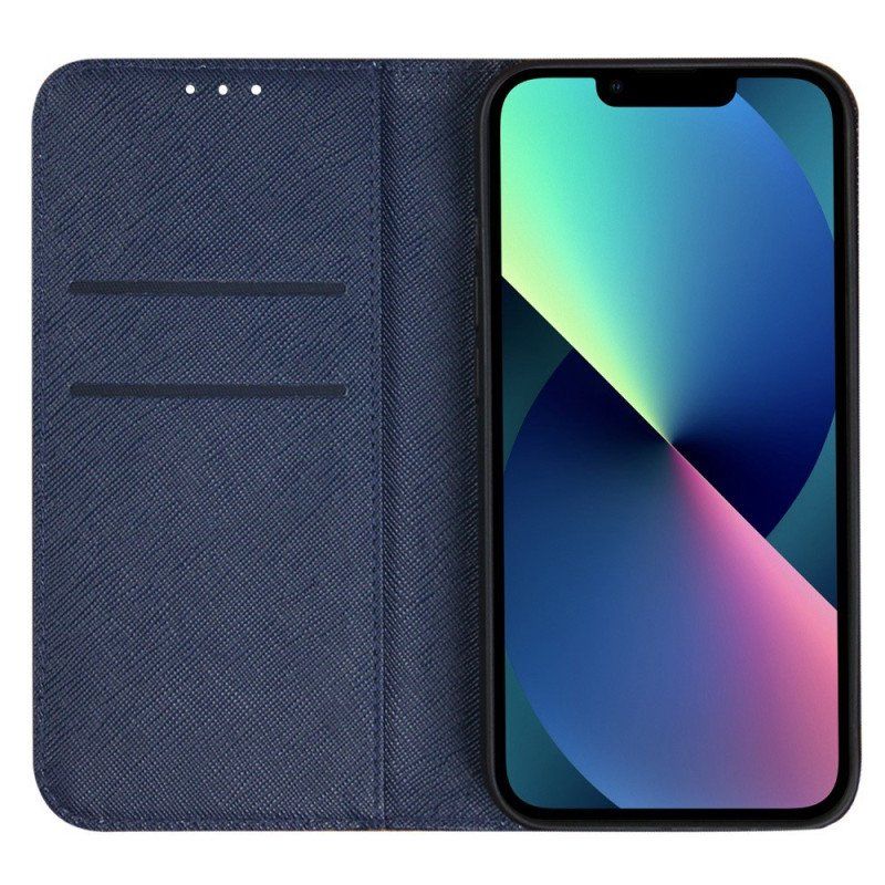 Etui Na Telefon do iPhone 14 Etui Folio Teksturowane