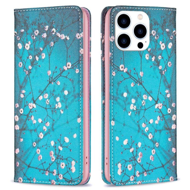 Etui Na Telefon do iPhone 14 Pro Etui Folio Kwiaty