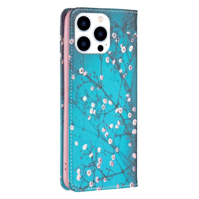 Etui Na Telefon do iPhone 14 Pro Etui Folio Kwiaty