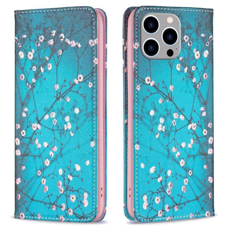 Etui Na Telefon do iPhone 14 Pro Max Etui Folio Kwiaty