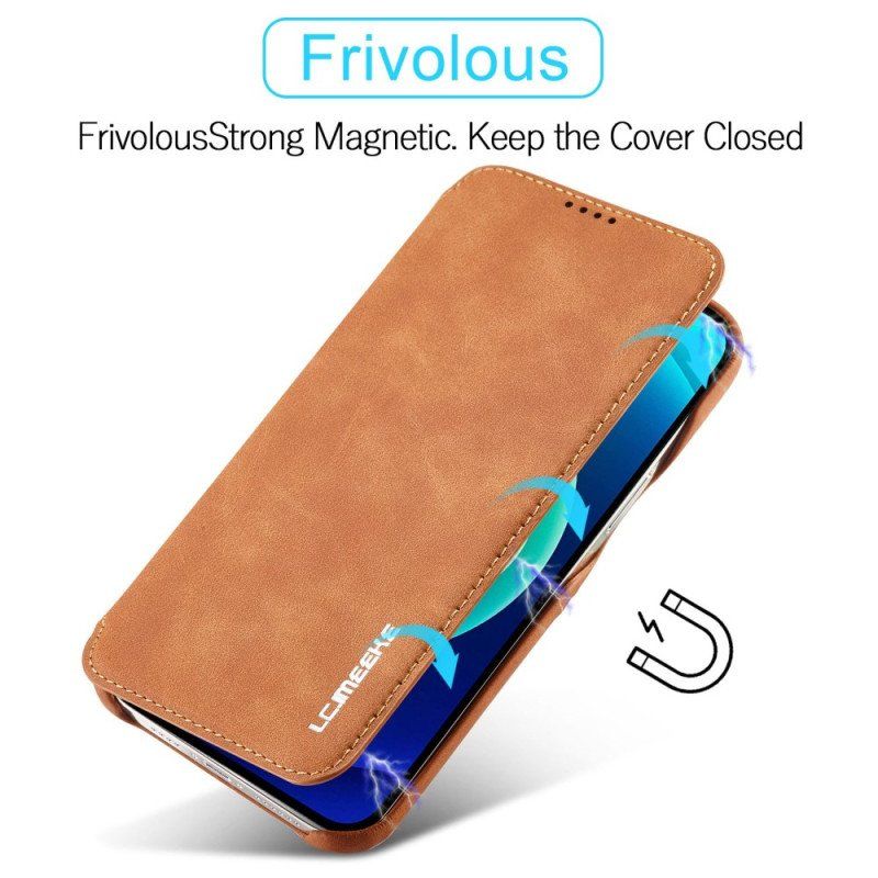 Etui Na Telefon do iPhone 14 Pro Max Etui Folio Lc.imeeke Efekt Skóry