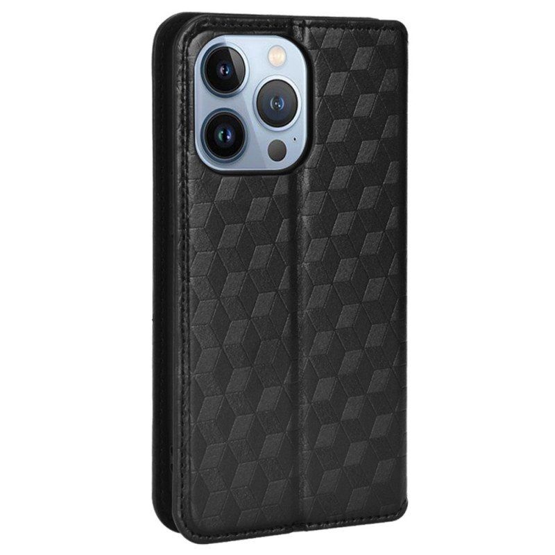 Etui Na Telefon do iPhone 14 Pro Max Etui Folio Tekstura 3d