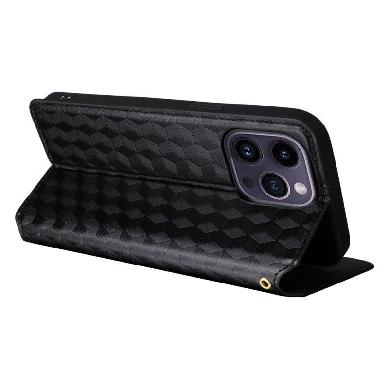 Etui Na Telefon do iPhone 15 Etui Folio Kostki 3d