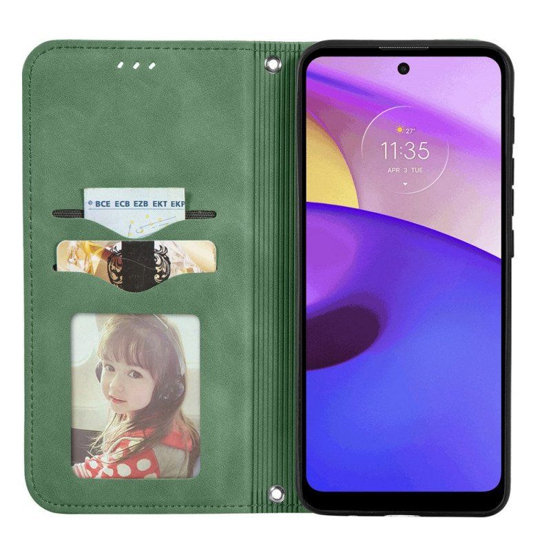 Etui Na Telefon do Moto E40 / E30 / E20 Etui Folio Dotyk Skóry