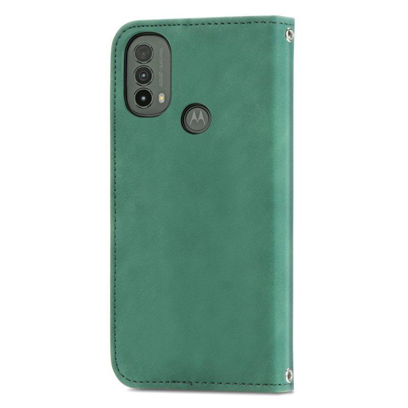 Etui Na Telefon do Moto E40 / E30 / E20 Etui Folio Dotyk Skóry