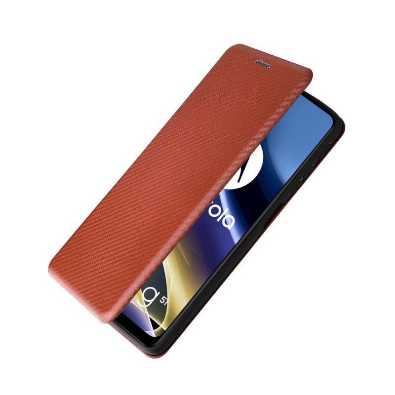 Etui Na Telefon do Moto G51 5G Etui Folio Kolorowy Silikon Węglowy