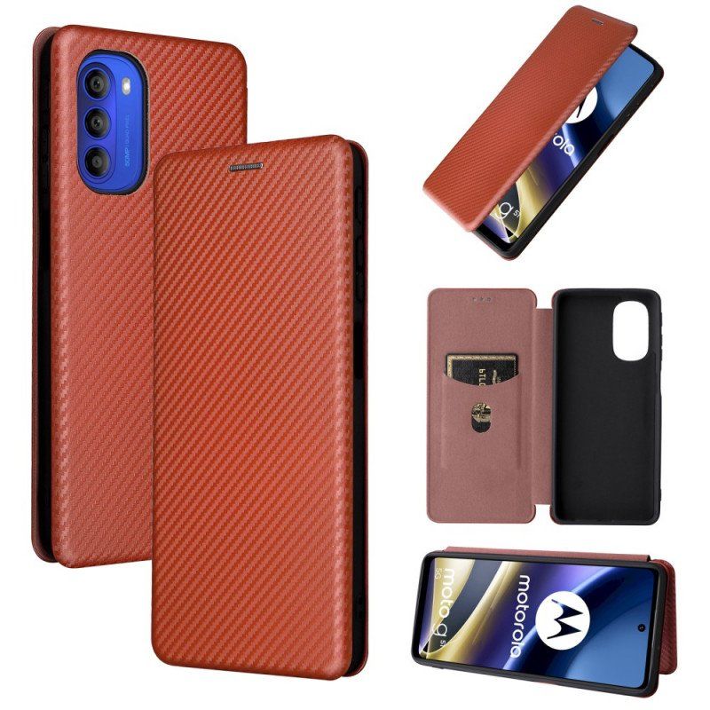 Etui Na Telefon do Moto G51 5G Etui Folio Kolorowy Silikon Węglowy