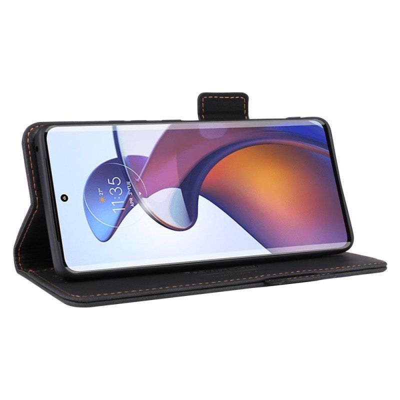 Etui Na Telefon do Moto G73 5G Etui Folio Rzemienna Tekstura