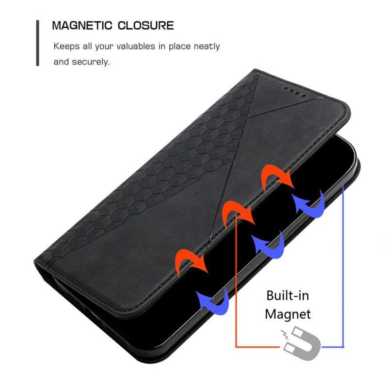 Etui Na Telefon do Moto G73 5G Etui Folio Skórzany Styl Z 3 Uchwytami Na Karty