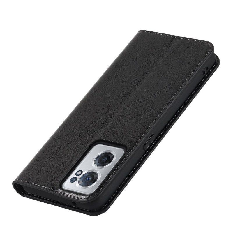 Etui Na Telefon do OnePlus Nord CE 2 5G Etui Folio Prawdziwa Skóra