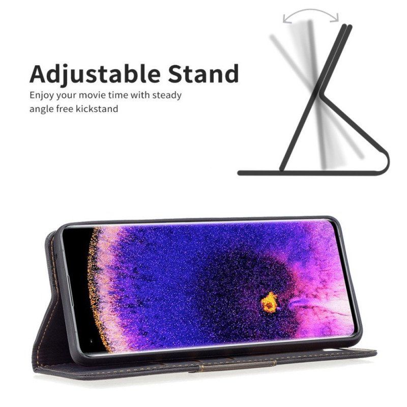 Etui Na Telefon do Oppo Find X5 Lite Etui Folio Kolorowy Skórzany Styl Binfen