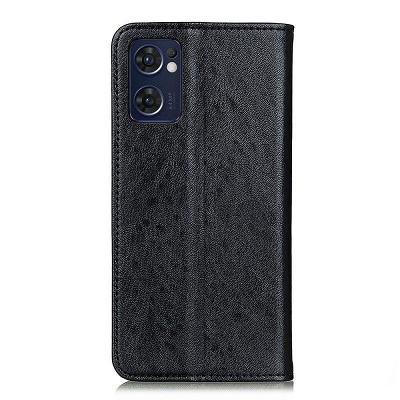 Etui Na Telefon do Oppo Find X5 Lite Etui Folio Rzemienna Tekstura