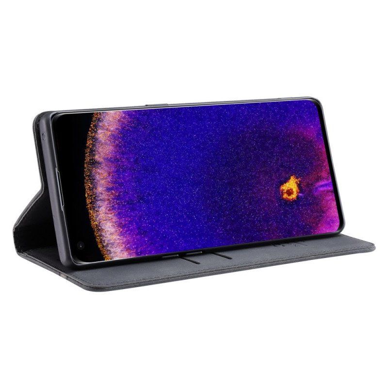 Etui Na Telefon do Oppo Find X5 Pro Etui Folio Casedance Ze Sztucznej Skóry