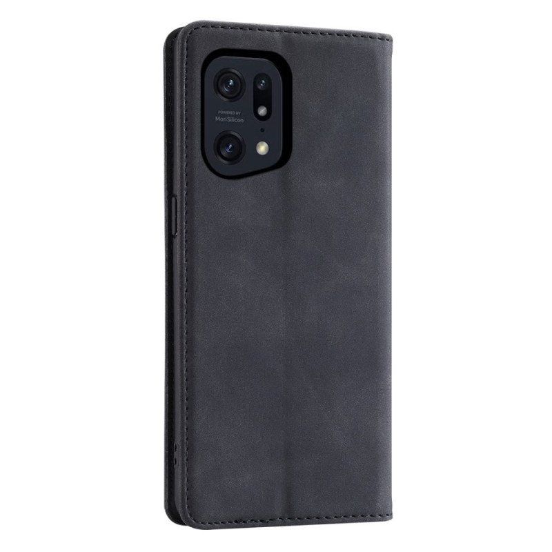 Etui Na Telefon do Oppo Find X5 Pro Etui Folio Casedance Ze Sztucznej Skóry