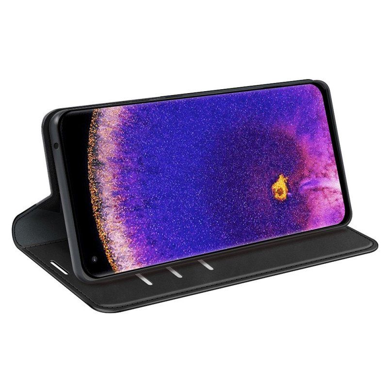 Etui Na Telefon do Oppo Find X5 Pro Etui Folio Dotyk Skóry