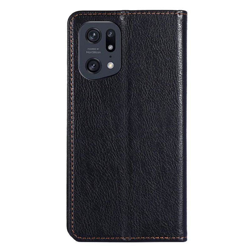 Etui Na Telefon do Oppo Find X5 Pro Etui Folio Jednolity Kolor