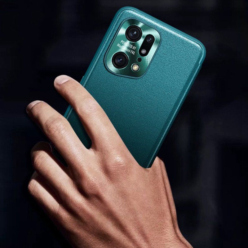 Etui Na Telefon do Oppo Find X5 Pro Sztuczna Skóra