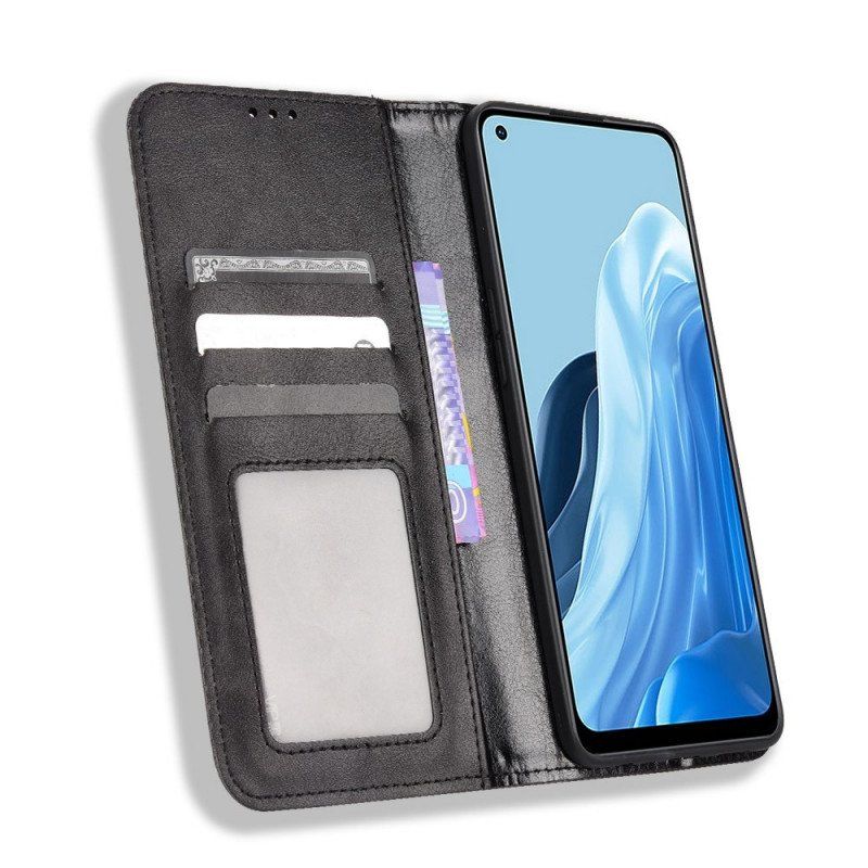 Etui Na Telefon do Oppo Reno 7 Etui Folio Stylizowany Skórzany Styl