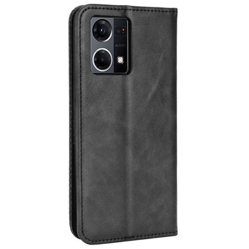 Etui Na Telefon do Oppo Reno 7 Etui Folio Stylizowany Skórzany Styl