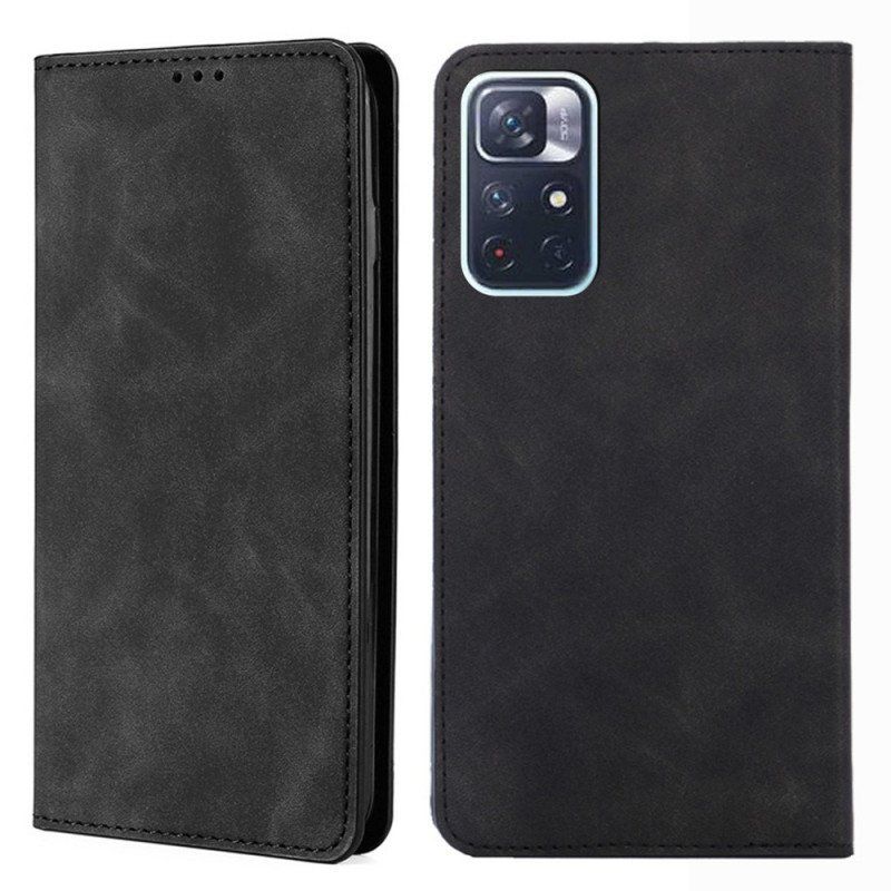 Etui Na Telefon do Poco M4 Pro 5G Etui Folio Efekt Skóry Skin-touch